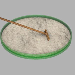 Zen Garden with rake  (Round)