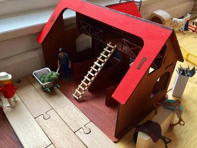 Laser Cut Ecurie / Horse stable / pferdestall