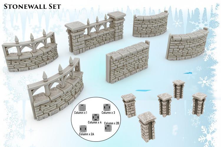 Stone Wall Set - The Frost