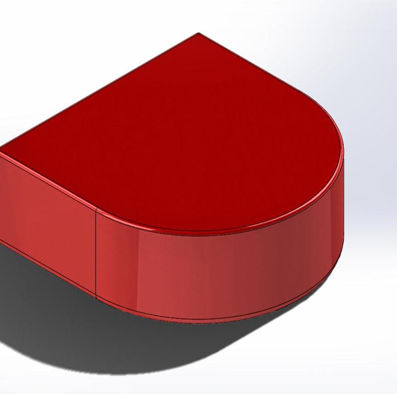 1x1 Tile half circle