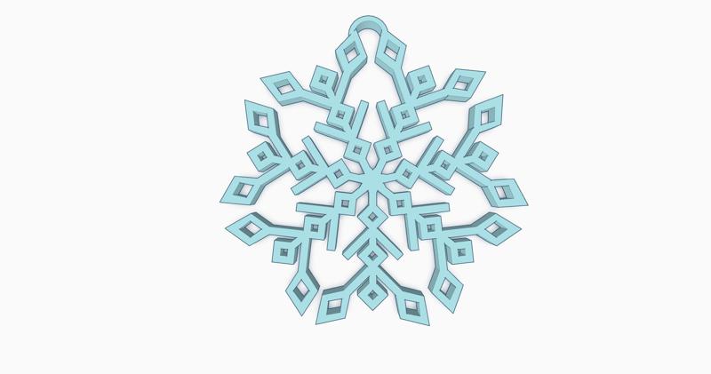 15-Point Snowflake Ornament