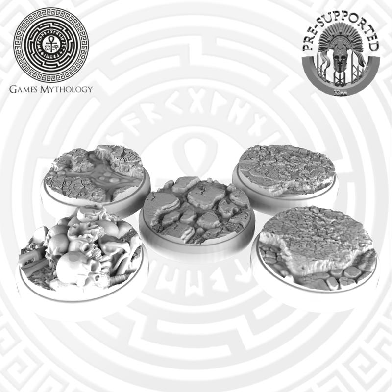 25x25mm Round Hell Bases
