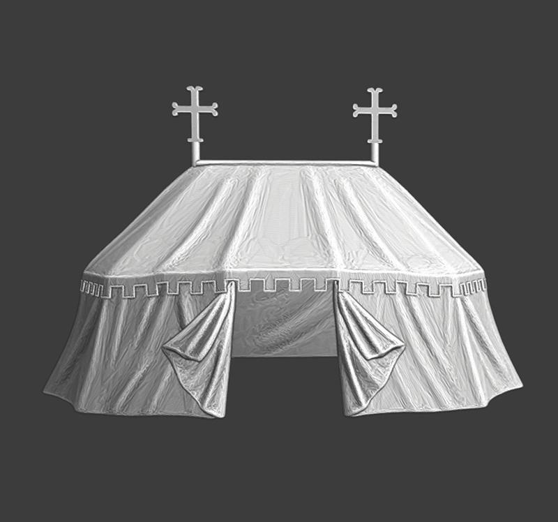 The Bishops Tent - medieval camp accessory