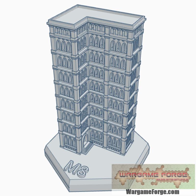 Gothic Building 51 Hex Map Scale HMSG051