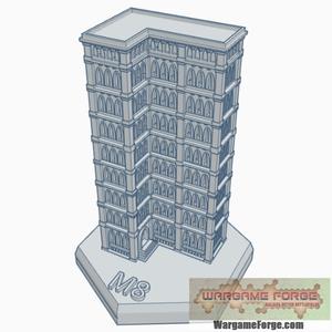 Gothic Building 51 Hex Map Scale HMSG051