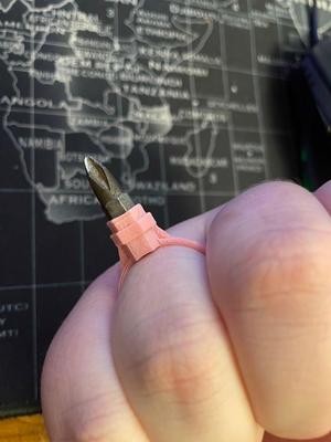 Ring with bit holder
