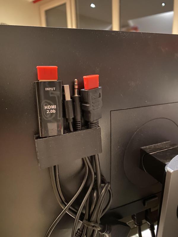 Simple Monitor Cable Clip