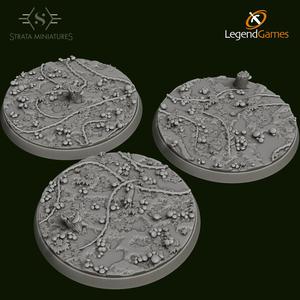 Strata Miniatures - Mushroom Forest Bases 60mm Round x3