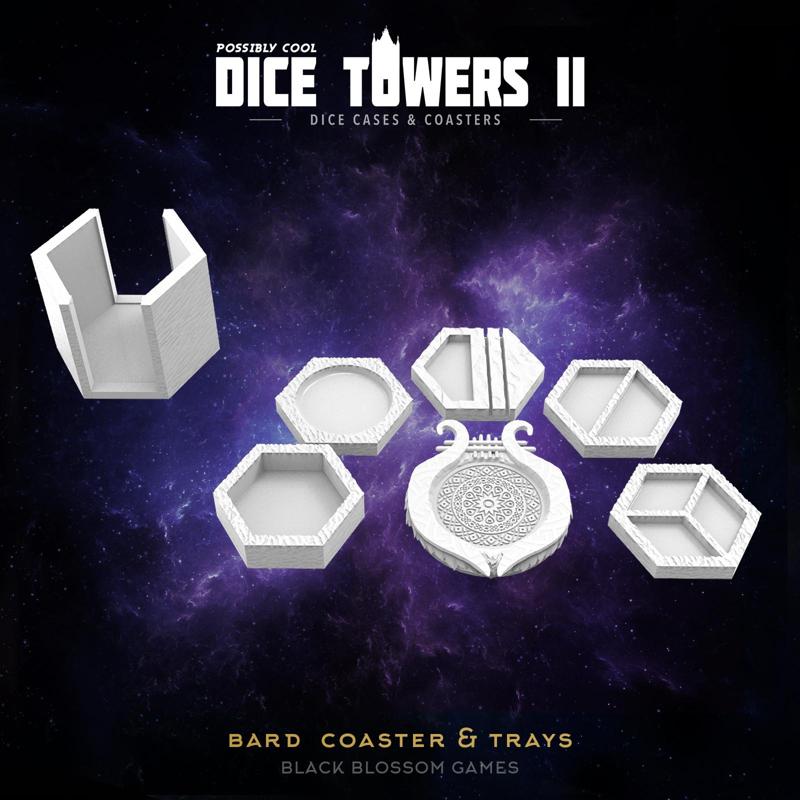TC08 Bard Coaster & Trays :: Possibly Cool Dice Tower 2