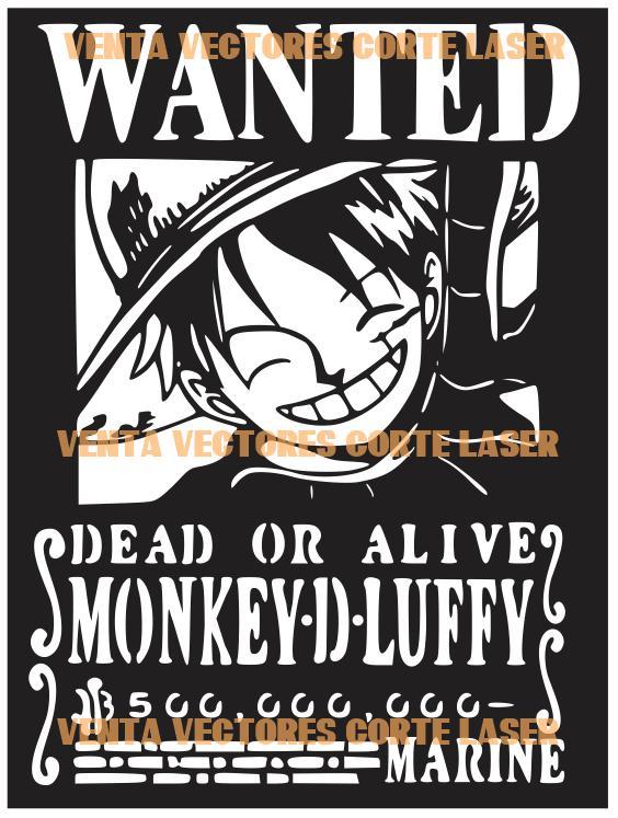 ONE PIECE - LUFFY 3 WALL ART DECORATION - ANIME 3D PRINTING AND LASER CUTTING