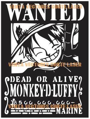 ONE PIECE - LUFFY 3 WALL ART DECORATION - ANIME 3D PRINTING AND LASER CUTTING