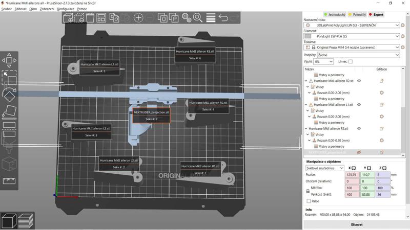 Sequential printing on MK4 - NEXTRUDER projection
