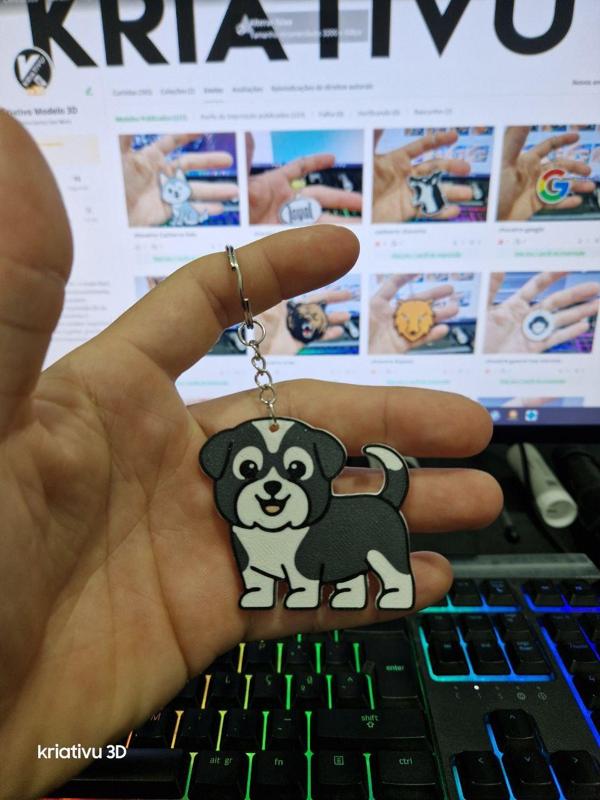 keychain cute dog