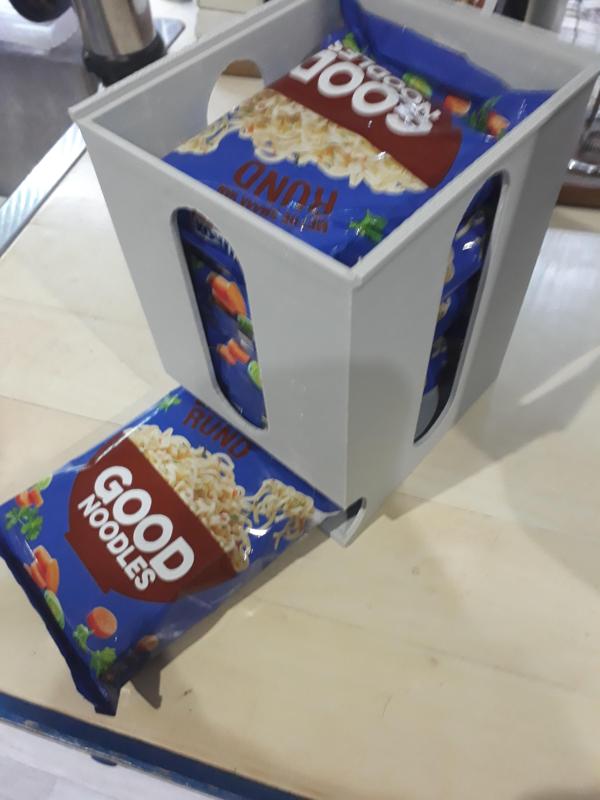 Noodle bag holder stackable