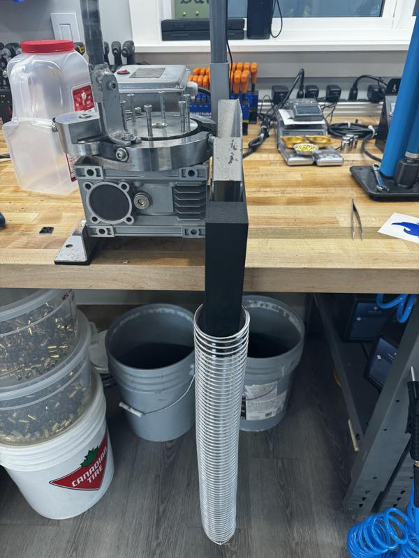 Discharge Chute for Rollsizer Brass Processor