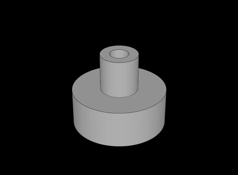 Lego Compatible (20482.dat) Tile  1 x  1 Round with Pin and Pin Hole