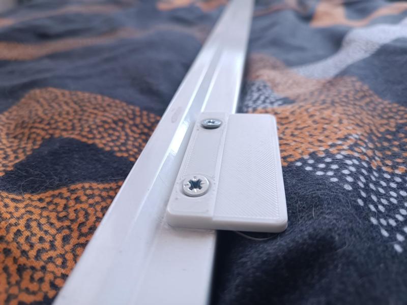 Old aluminum profile Handle for mosquito net