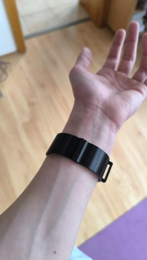 a bracelet around the wrist