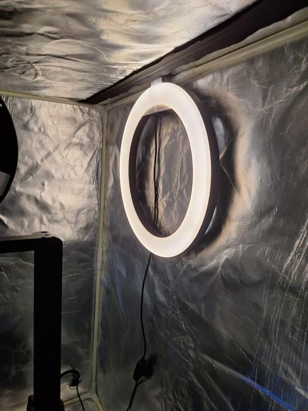 Ring Light Clip - Holder - Support to enclosure