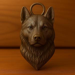 Husky Siberiano keychain