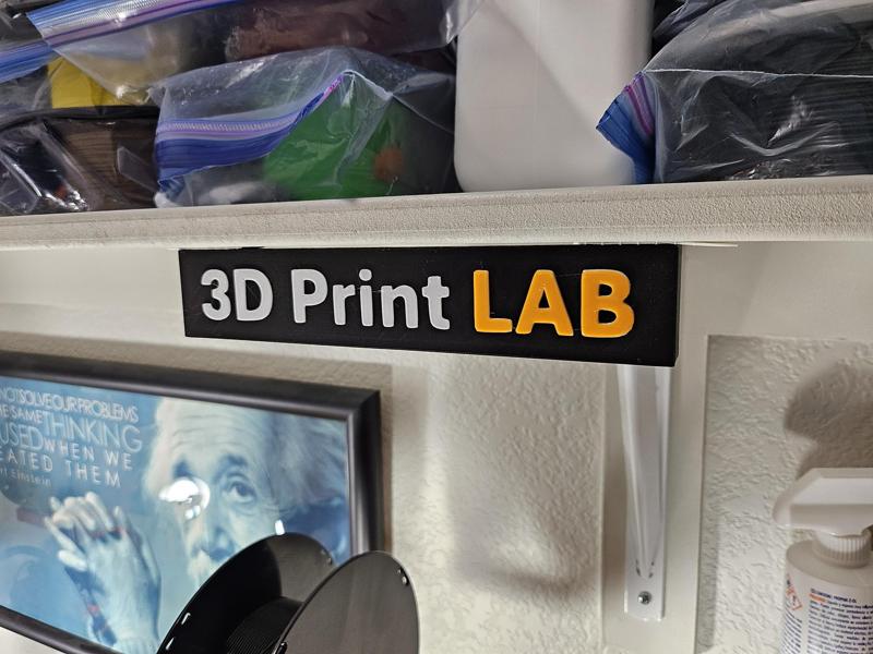 3D Print Lab Sign