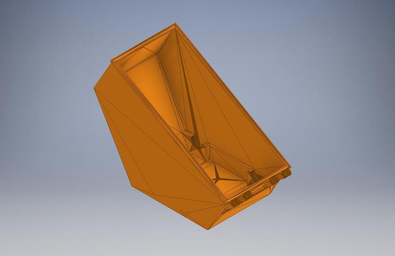 Filament drybox bottom without side support