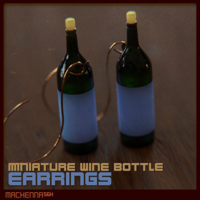 Wine Bottle Earrings