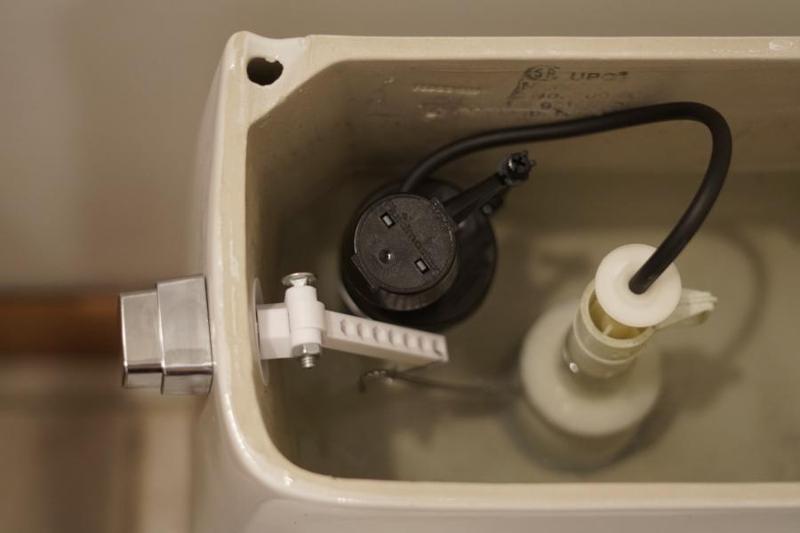 Replacement for Mansfield Toilet model 48 Chrome Push Button Trip Lever