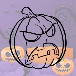 Evil Pumpkin Halloween Cookie Mold