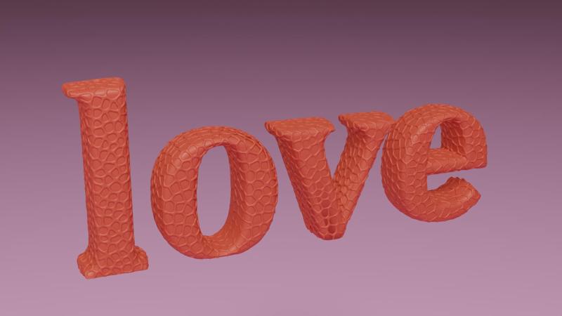 Voronoi LOVE letters