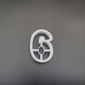 COOKIE CUTTER NUMBER SIX - NINE SHAPE