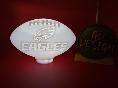 Philadelphia Eagles 3D FOOTBALL TEALIGHT