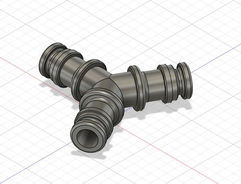 Garden hose Y coupler