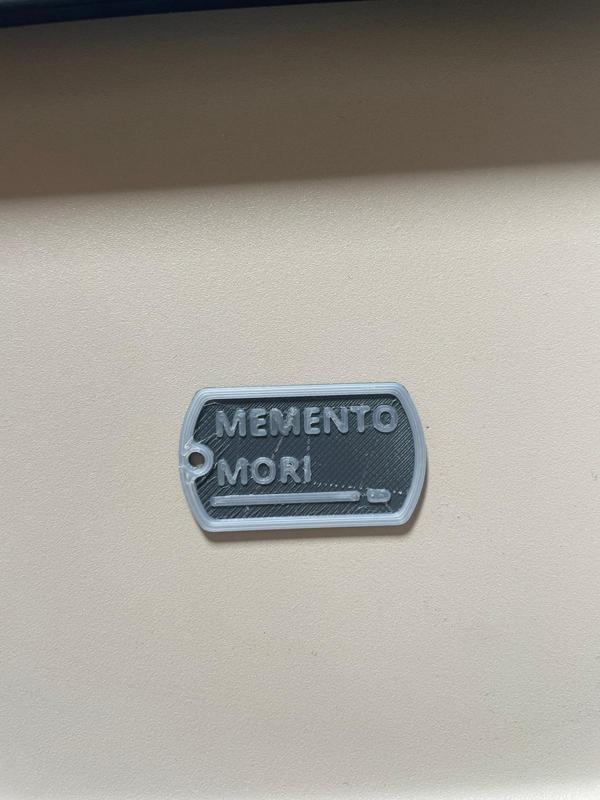 memento mori dog tag