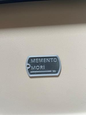 memento mori dog tag