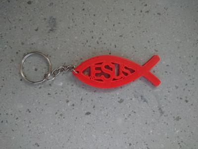 Jesus Fish (Ichthys) Keychain