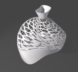 Abstract Voronoi Vase