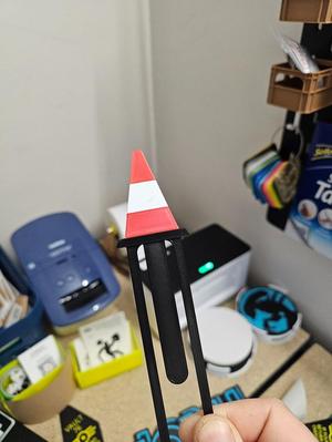 Traffic cone bookmark