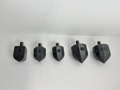 D4 D6 D8 D10 D12 Spinning Tops