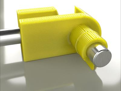 Ultra-Printable & Durable Door Lock Rod Clip for 4mm Rod & 6mm Hole