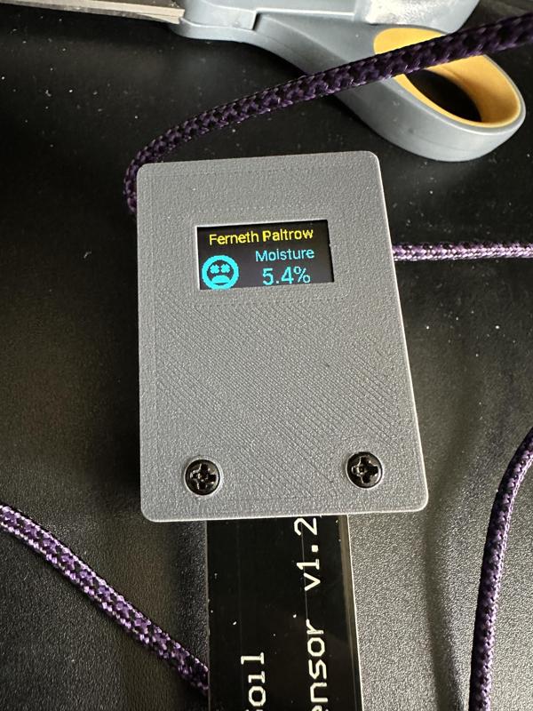 ESP32 Plant Moisture Sensor with OLED Screen