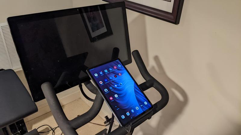 Peloton tablet holder