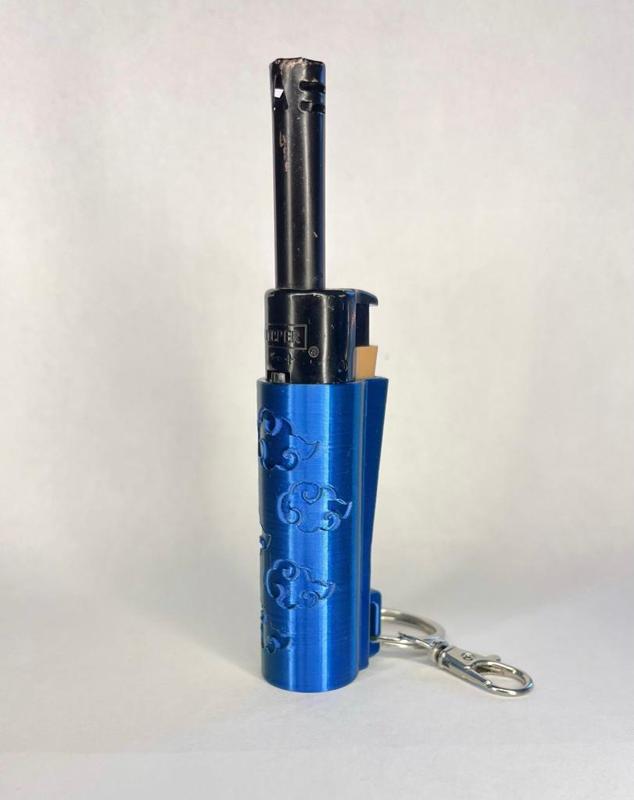 Clipper Lighter Sleeve - Akatsuki Print (w/ Refill hole/Keychain loop)