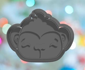 Safari Monkey Face Cookie Cutter