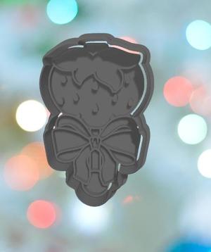 Baby Shower Strawberry Rattle Cookie Cutter
