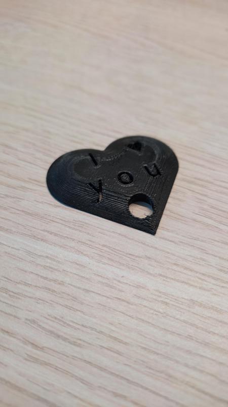I (love) you keychain