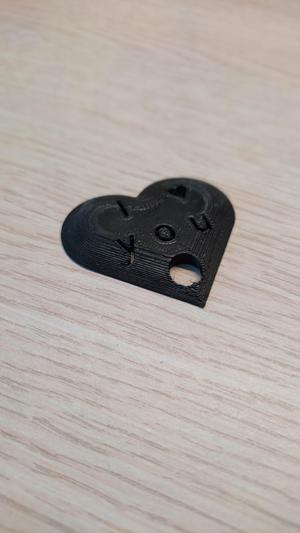 I (love) you keychain