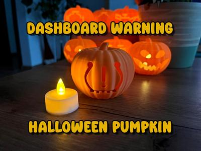 Pressure Dashboard Warning Halloween Pumpkin light