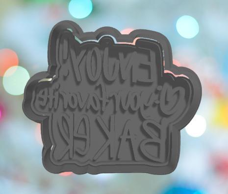 Thank You Cookie Enjoy Your Favorite Baker Cookie Cutter