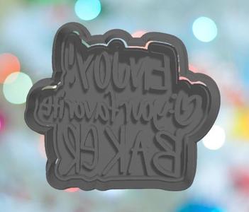 Thank You Cookie Enjoy Your Favorite Baker Cookie Cutter